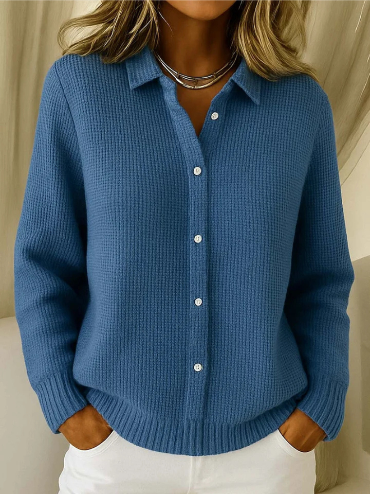 Livia | Knitted cardigan with fine texture