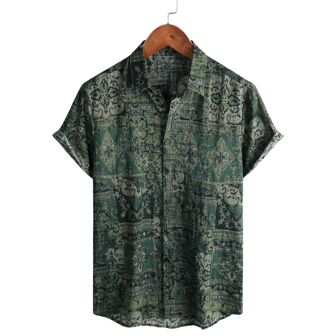 Stylish Short-Sleeved Men's Shirt