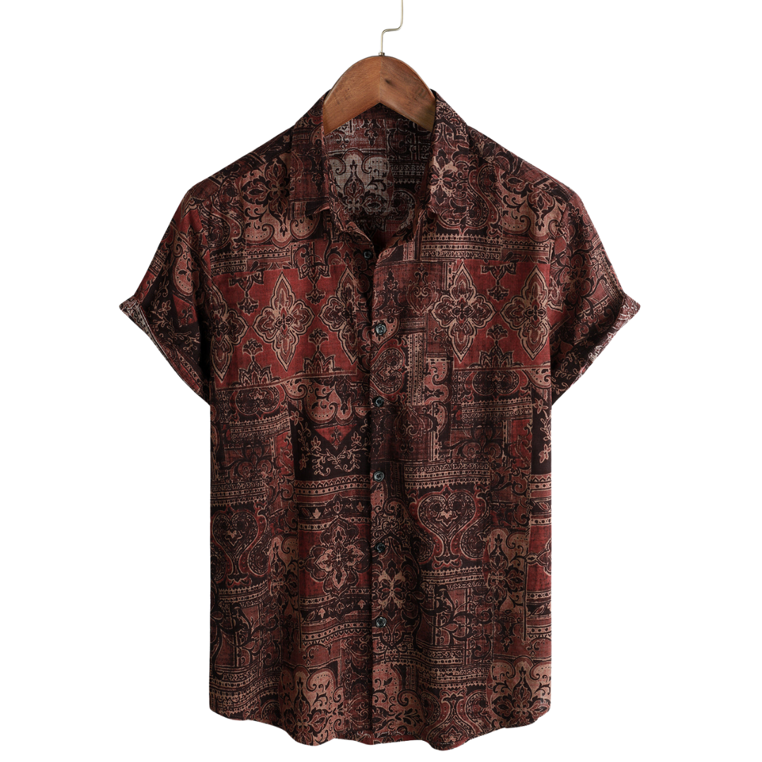 Stylish Short-Sleeved Men's Shirt
