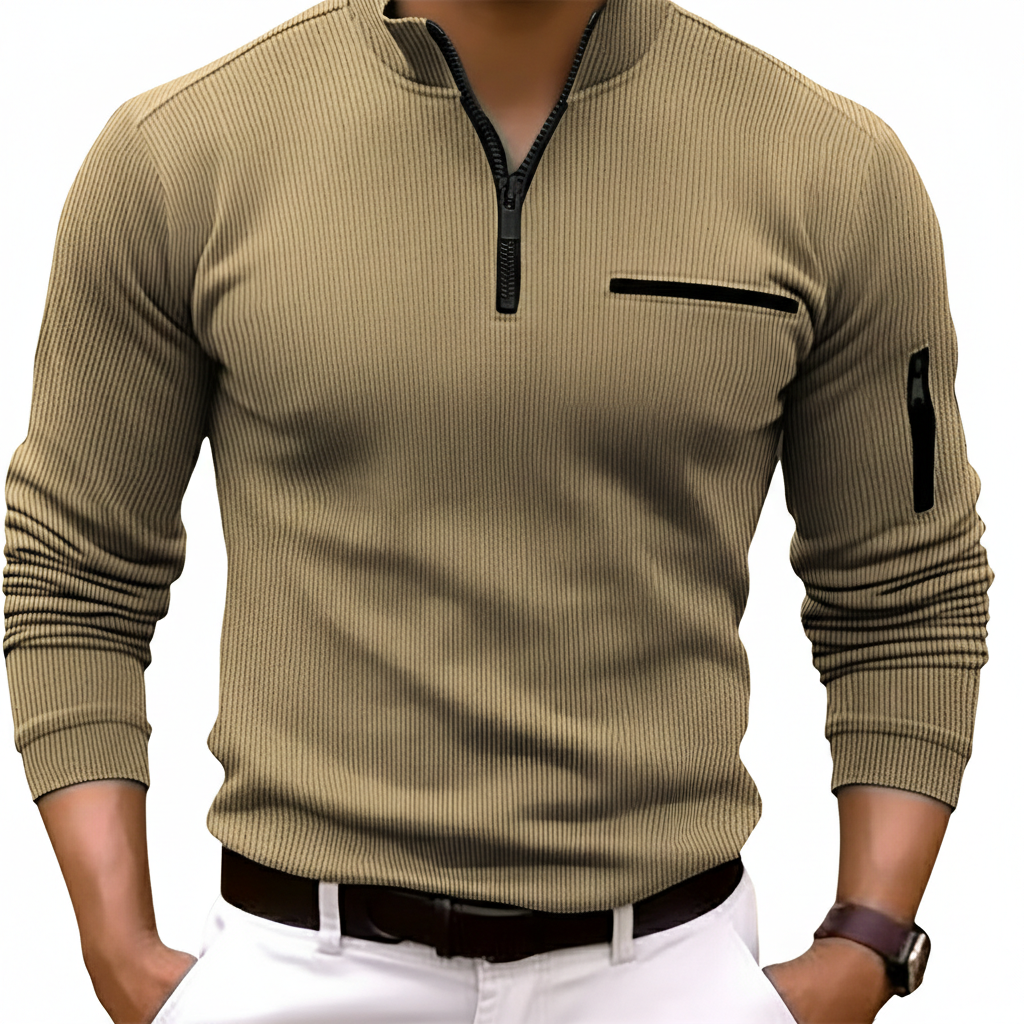 Lorenzo - Long-sleeve zip top