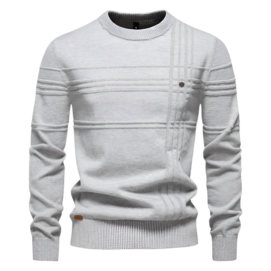 Leonardo - Elegant men’s sweater with check pattern