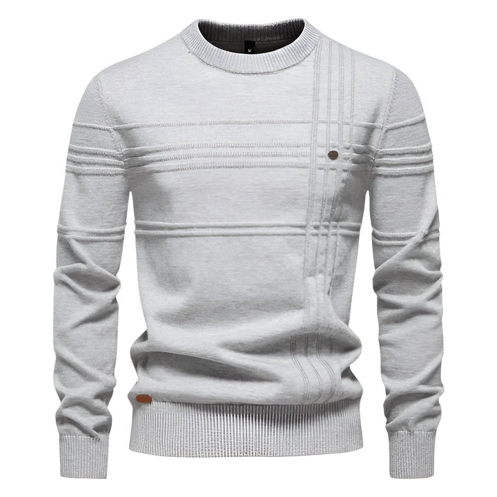 Leonardo - Elegant men’s sweater with check pattern