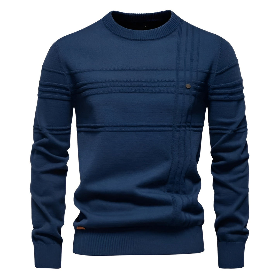 Leonardo - Elegant men’s sweater with check pattern