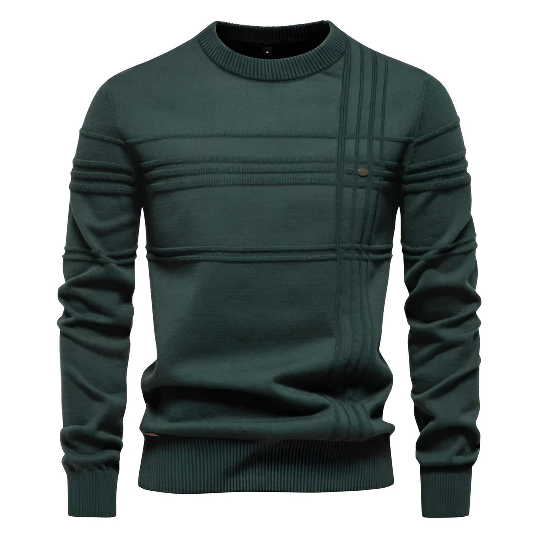 Leonardo - Elegant men’s sweater with check pattern