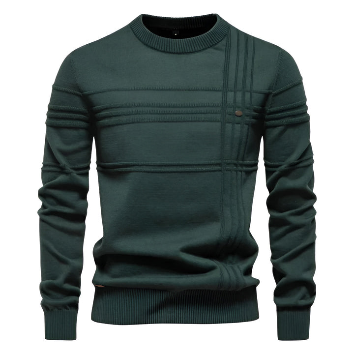 Leonardo - Elegant men’s sweater with check pattern