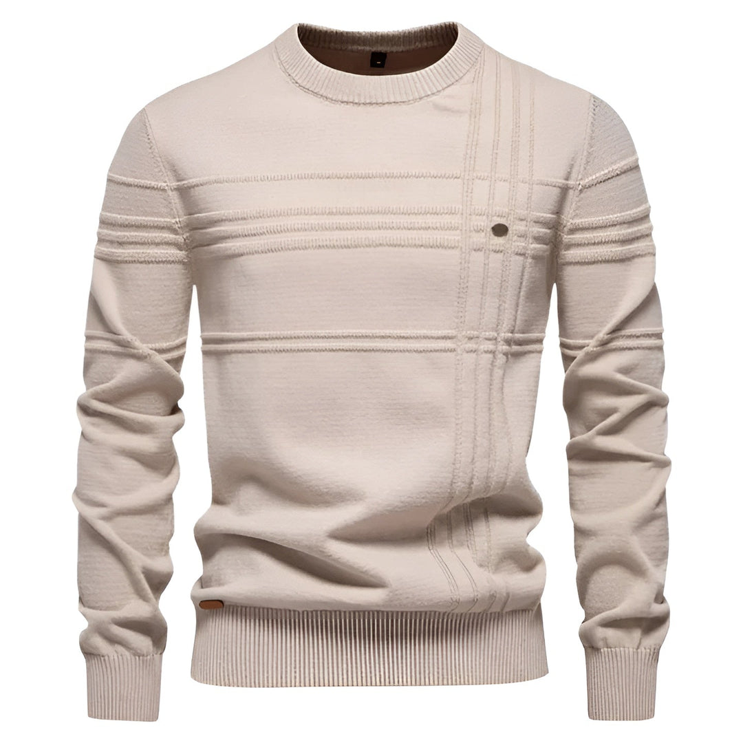 Leonardo - Elegant men’s sweater with check pattern