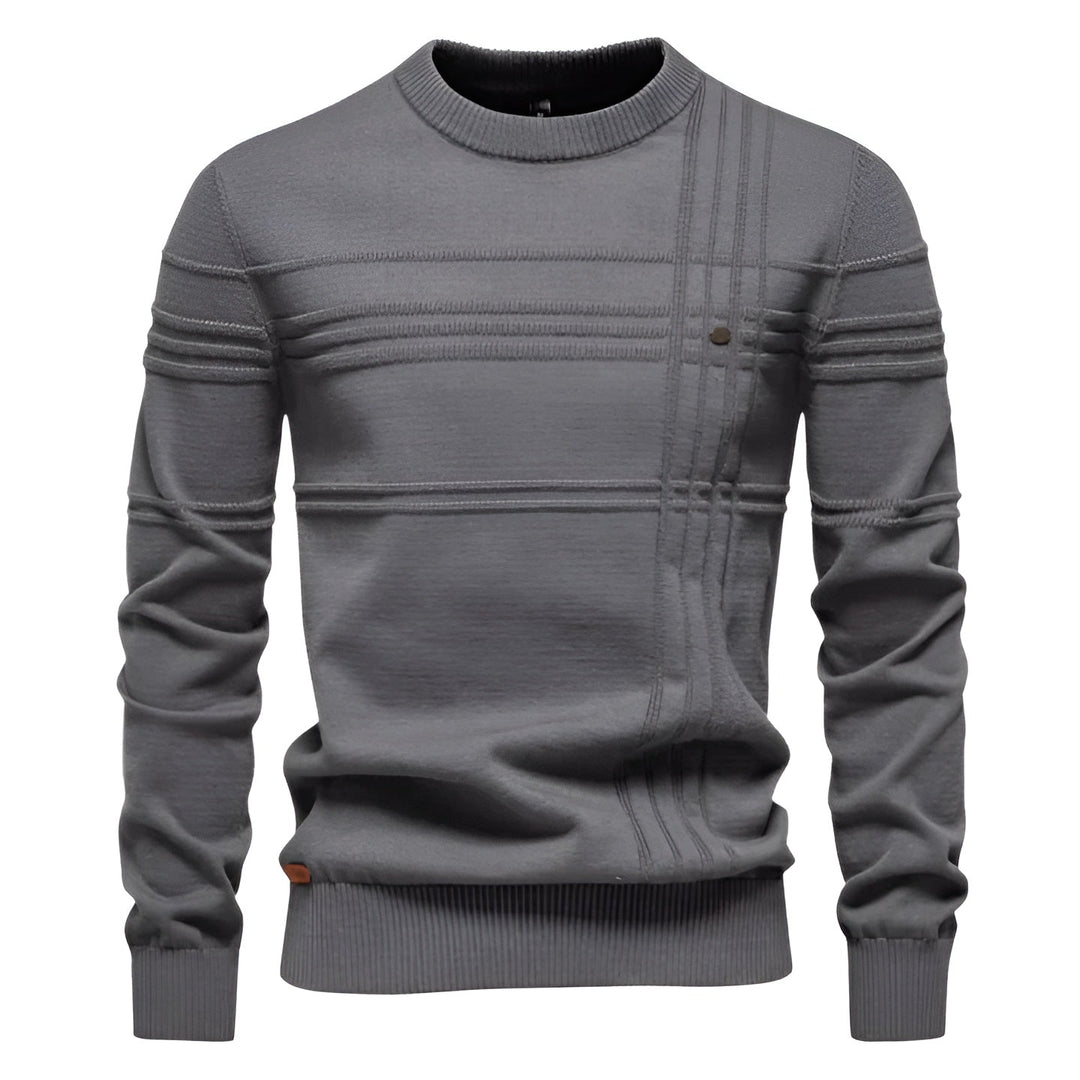 Leonardo - Elegant men’s sweater with check pattern