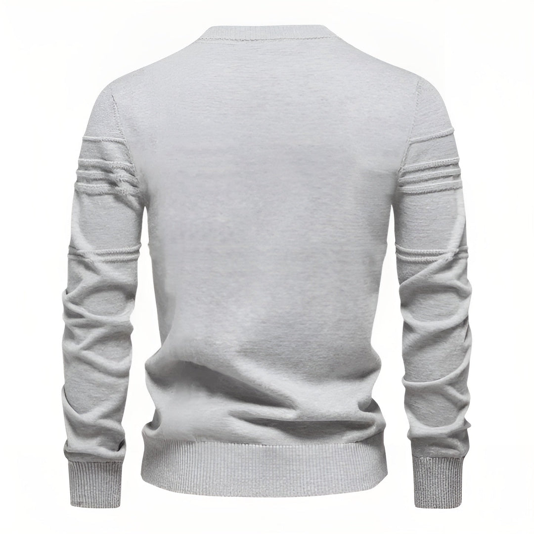 Leonardo - Elegant men’s sweater with check pattern