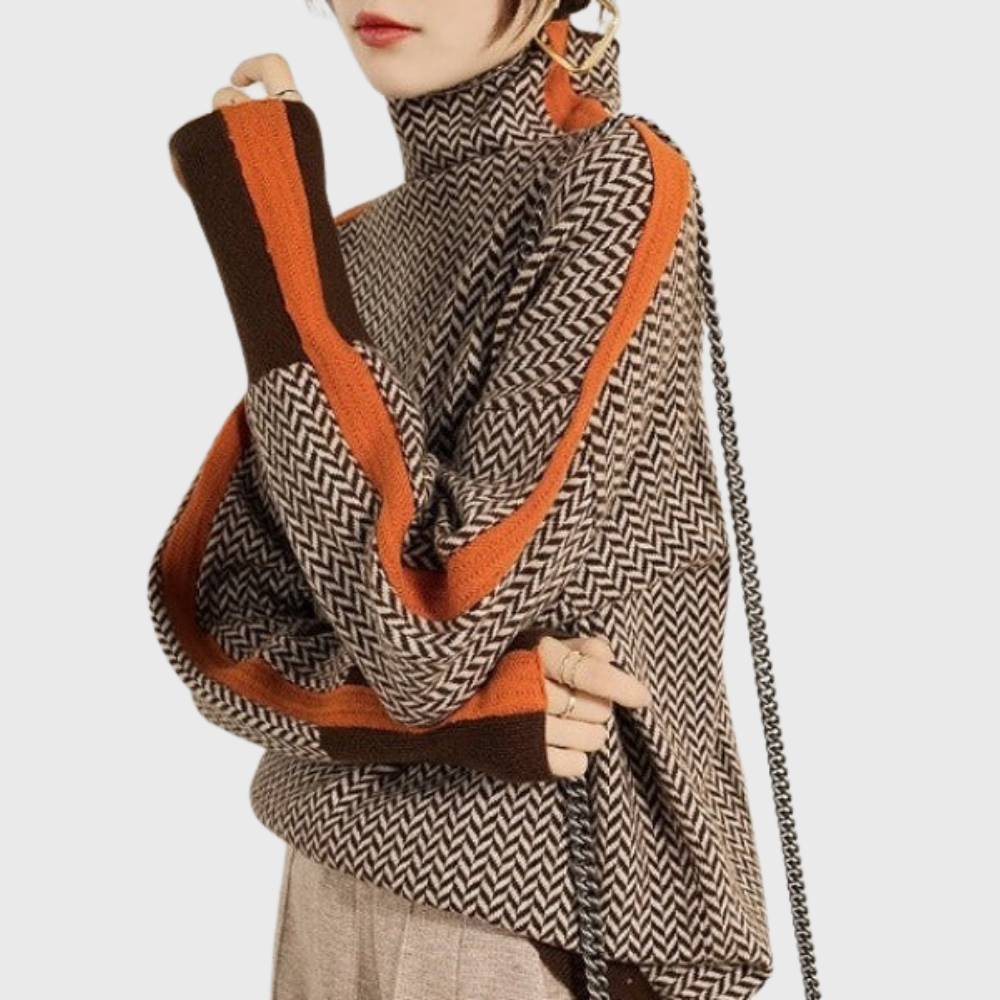 ANALISA™|HIGH-NECK SWEATER