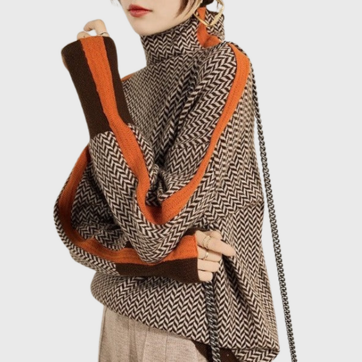 ANALISA™|HIGH-NECK SWEATER