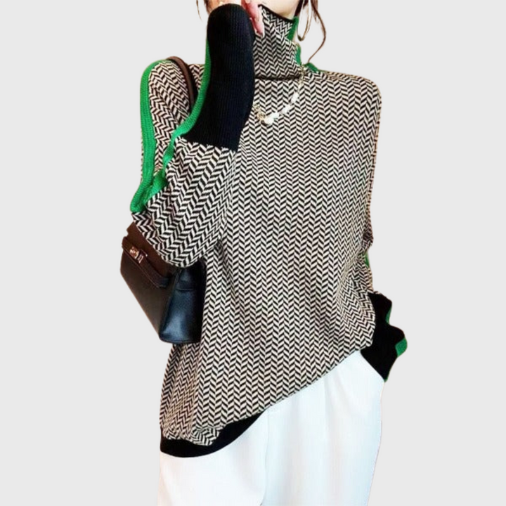 ANALISA™|HIGH-NECK SWEATER