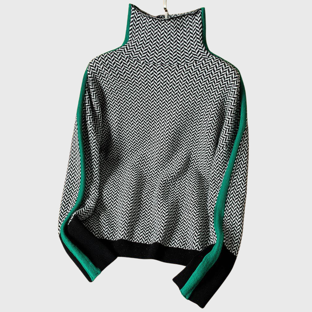 ANALISA™|HIGH-NECK SWEATER