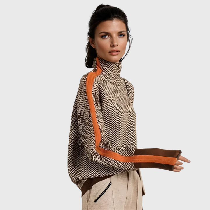 ANALISA™|HIGH-NECK SWEATER