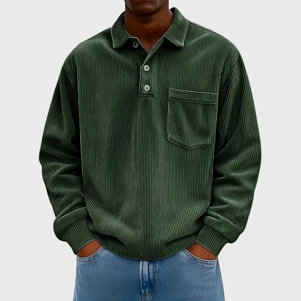 LONG SLEEVE CORDUROY SHIRT FOR MEN