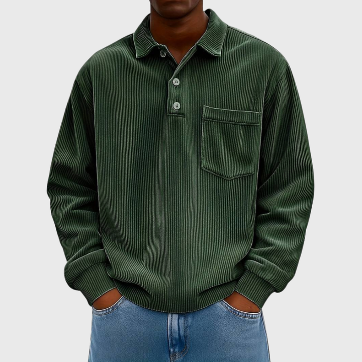 LONG SLEEVE CORDUROY SHIRT FOR MEN