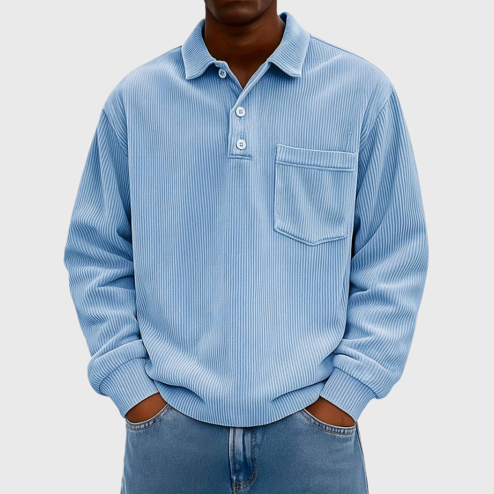 LONG SLEEVE CORDUROY SHIRT FOR MEN