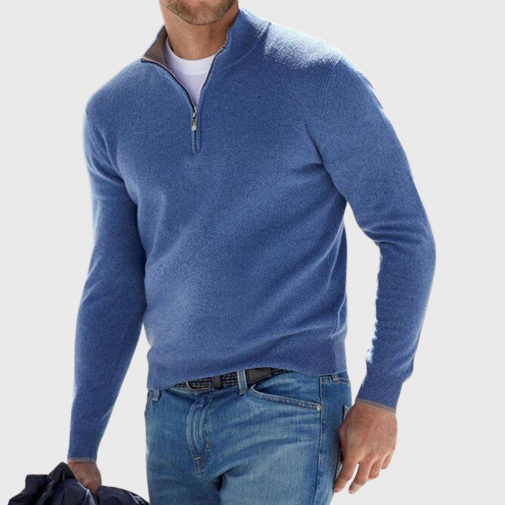 Effortless Comfort Zip Sweater