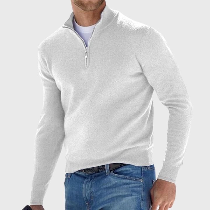 Effortless Comfort Zip Sweater