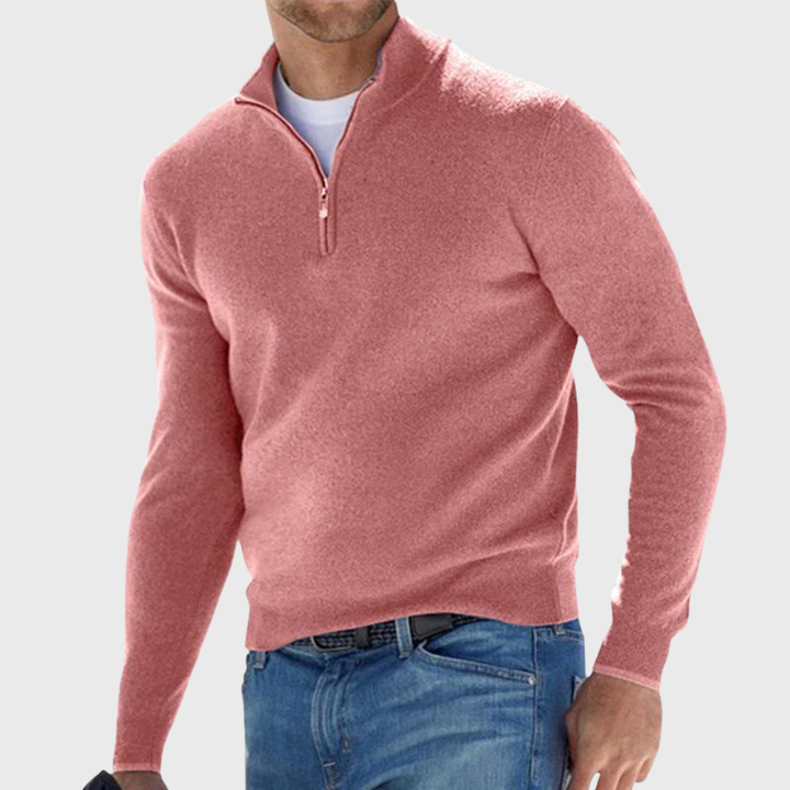 Effortless Comfort Zip Sweater
