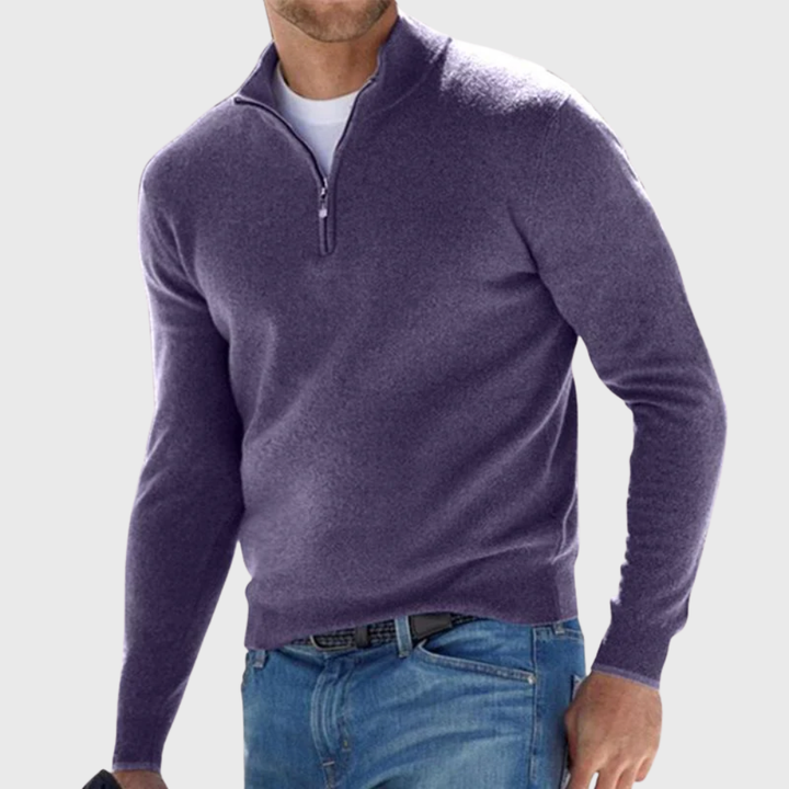 Effortless Comfort Zip Sweater