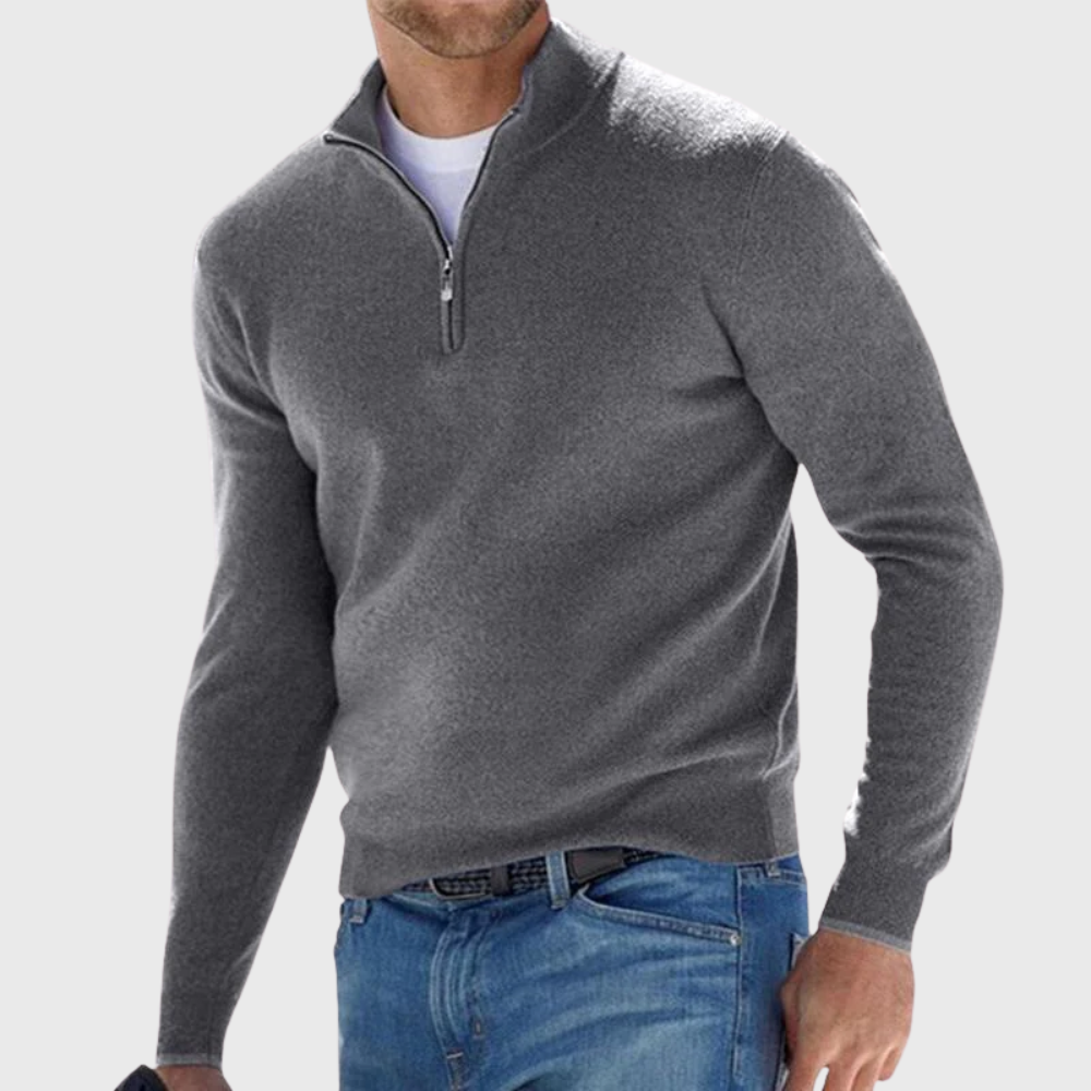 Effortless Comfort Zip Sweater