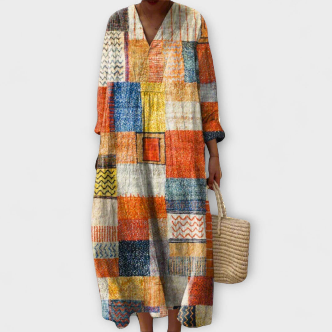 Vianna – Elegant Geometric Dress