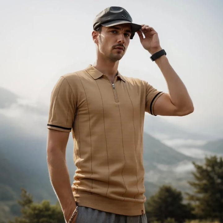Beeckhoven™ | Men's Polo Shirt with Zip