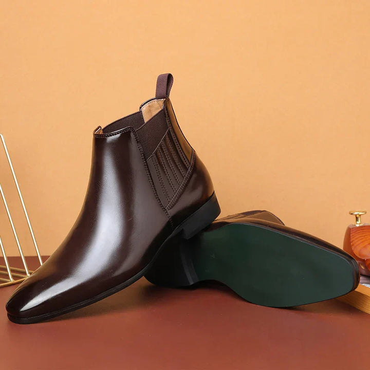 Mark | Faux Leather Ankle Boots