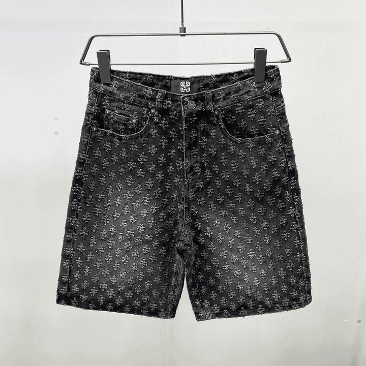 Mark | Premium Denim Look Shorts with Texture