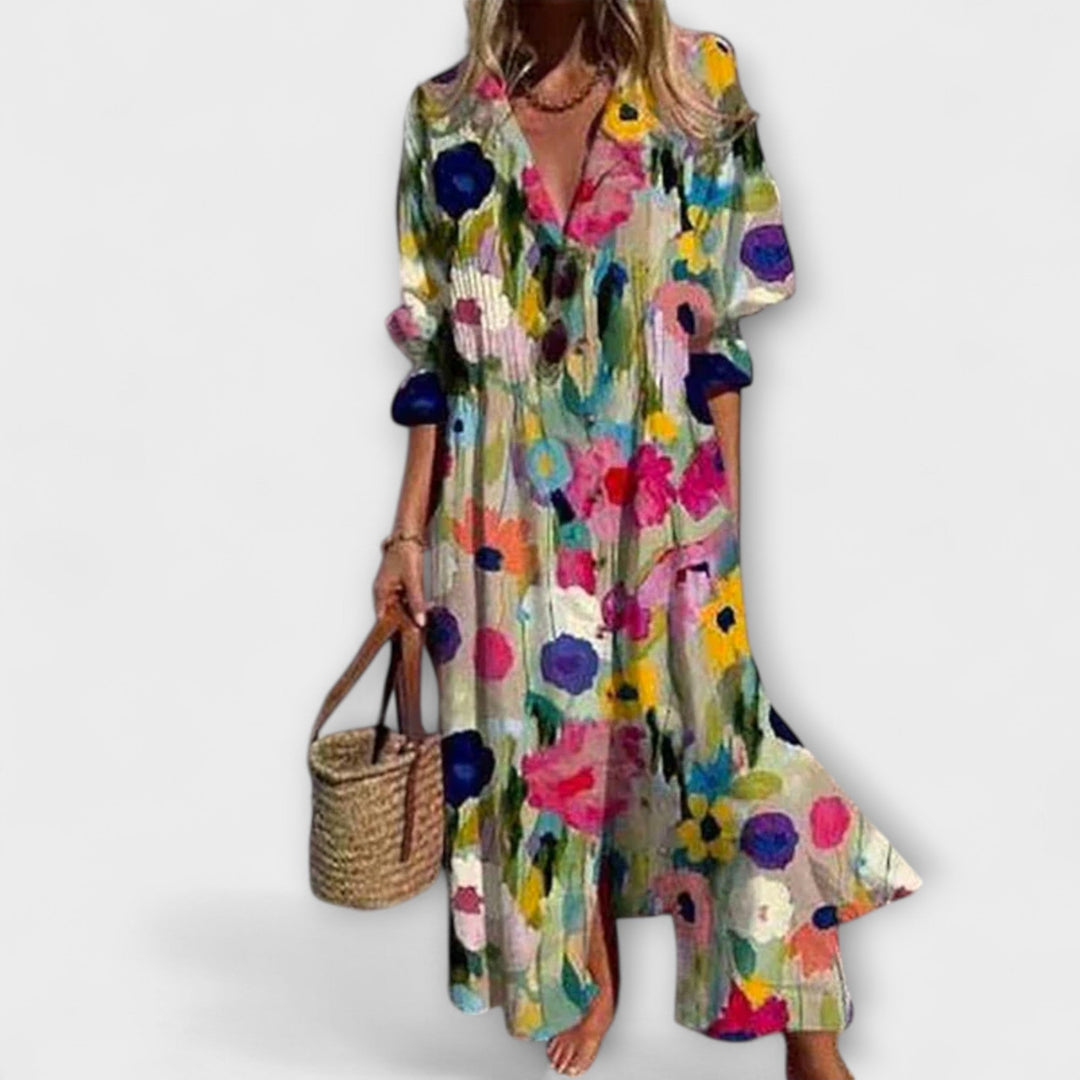 Lila – Flattering Maxi Dress with Tummy Coverage