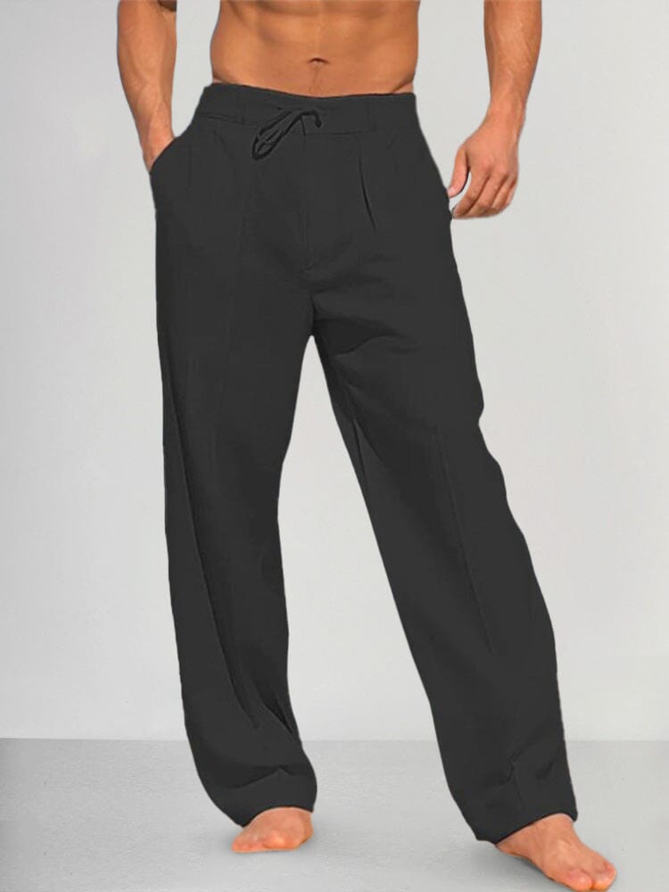 Turin | Straight Trousers in Cotton and Linen