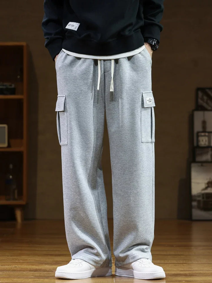 LAURENT MONACO | CARGO TROUSERS IN FLEECE