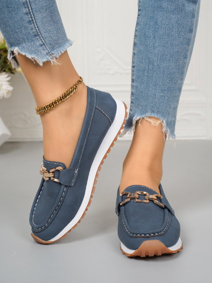 Ella | Orthopaedic Flat Buckle Loafers