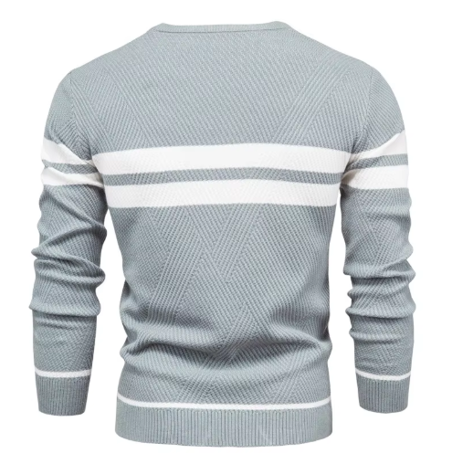 Modern Men's Jumper with Stripe Design