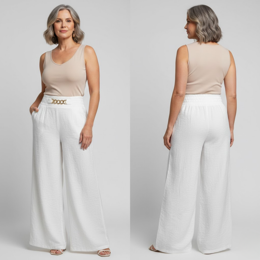 Évelyne™ — High-Waisted Wide-Leg Trousers