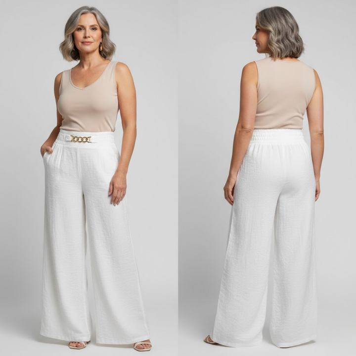 Évelyne™ — High-Waisted Wide-Leg Trousers