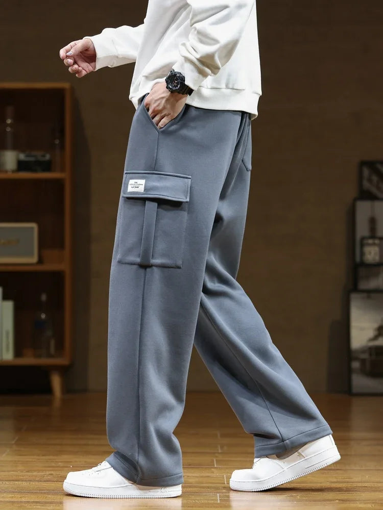LAURENT MONACO | CARGO TROUSERS IN FLEECE