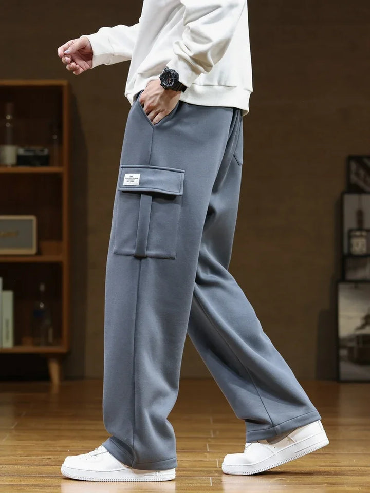 LAURENT MONACO | CARGO TROUSERS IN FLEECE