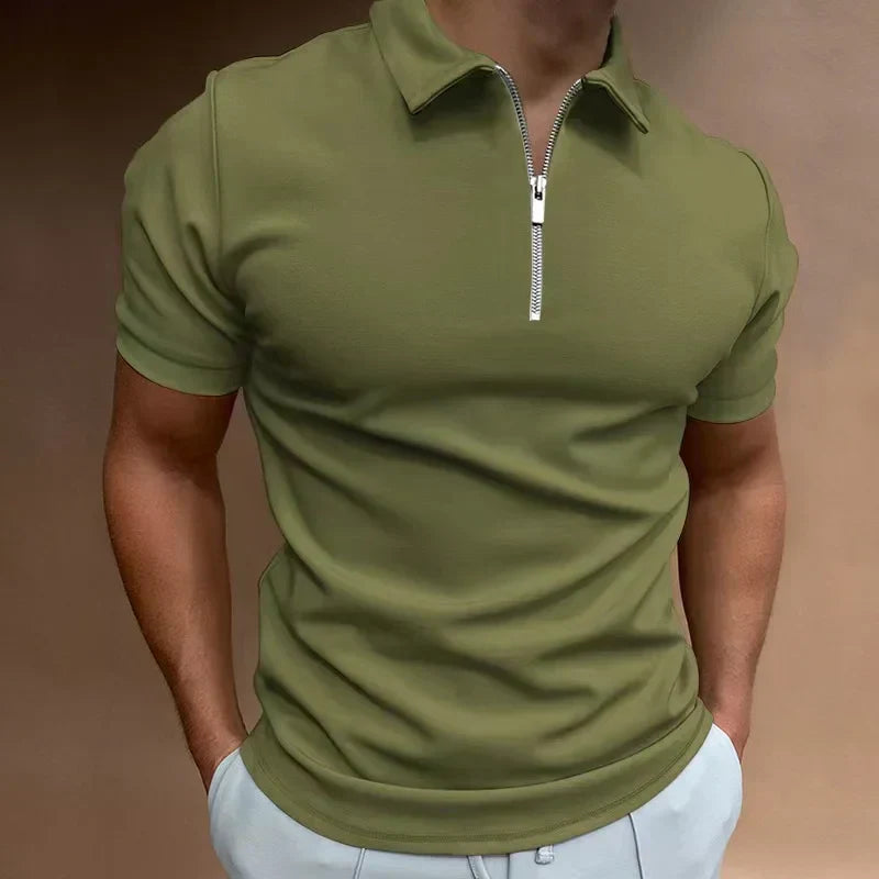 Classic Zip Polo Shirt