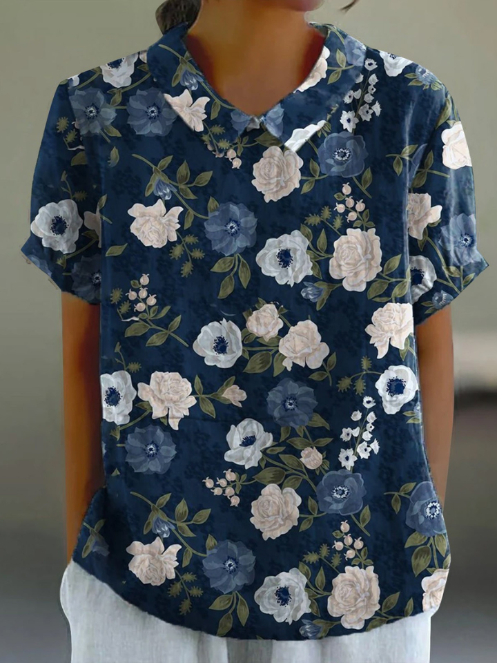 Stella | Midnight Flower Shirt