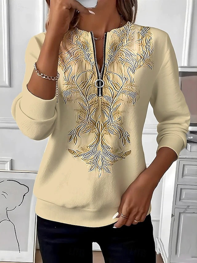 Johanna | Refined Zip-Neck Sweater