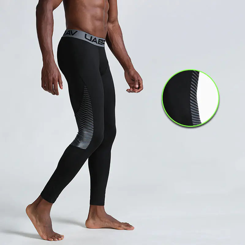 GolfThing Performance Compression Sports Leggings - Reduce Muscle Fatigue White