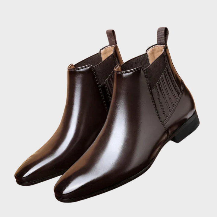 Mark | Faux Leather Ankle Boots
