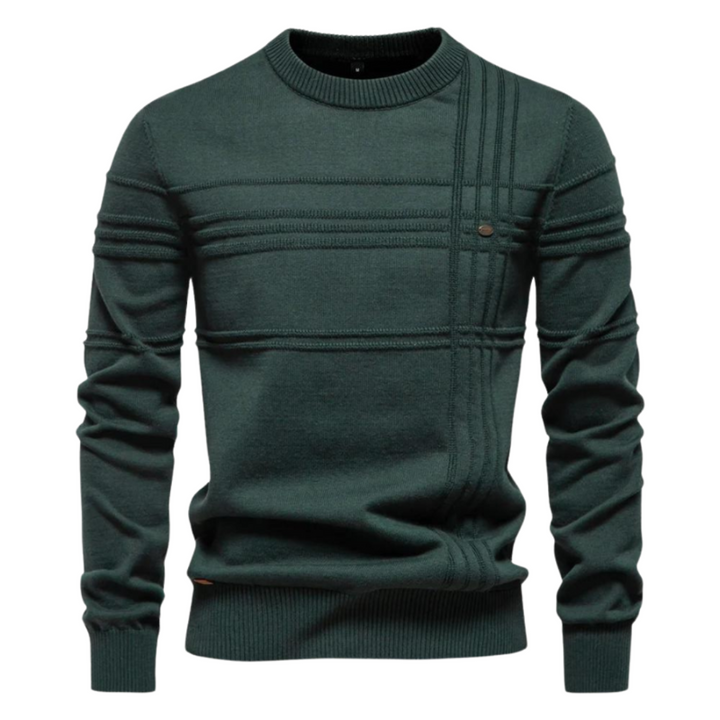 Men's Jumper with Check Design