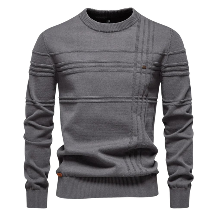Men's Jumper with Check Design