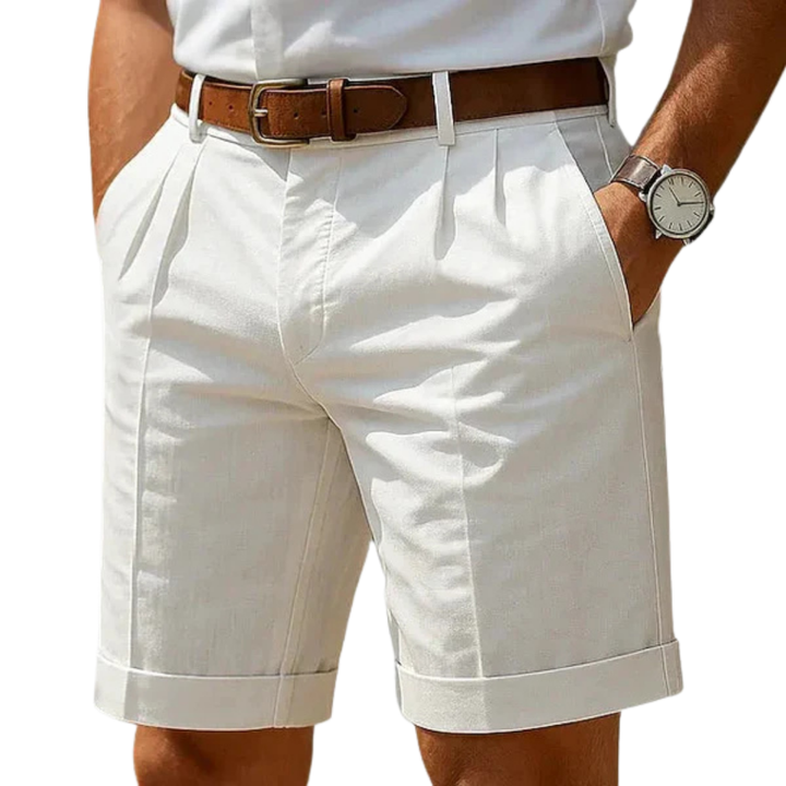 Tom | Summer Pleated Chino Shorts