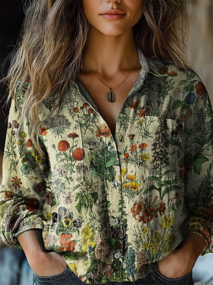 Isabel | Vintage Botanical Blouse