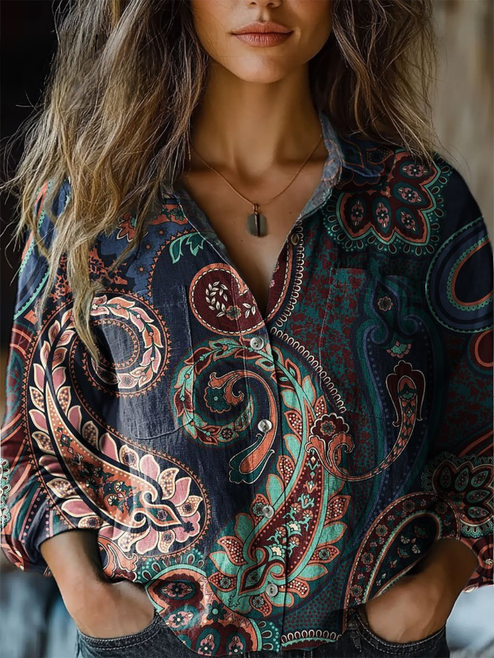 Iris | Artful Paisley Blouse