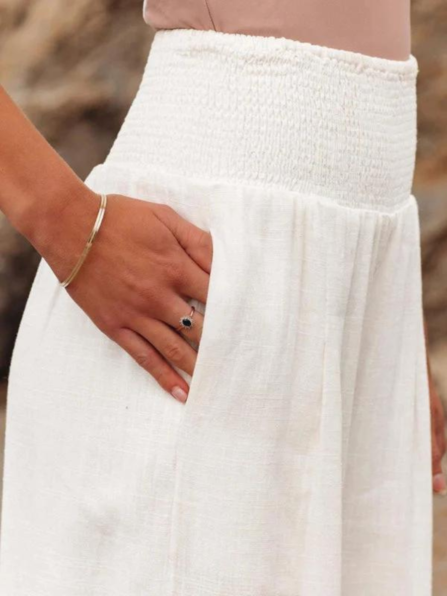 Susan™ | Flowing Beach Trousers with Wide Legs