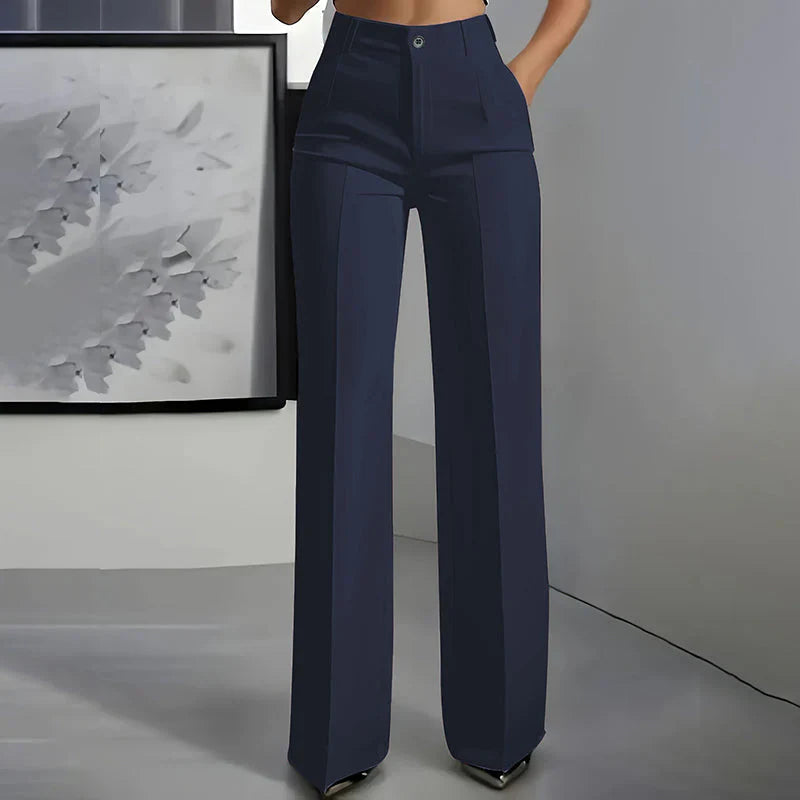 Eddi | Chic high-waisted trousers with a straight and elegant cut